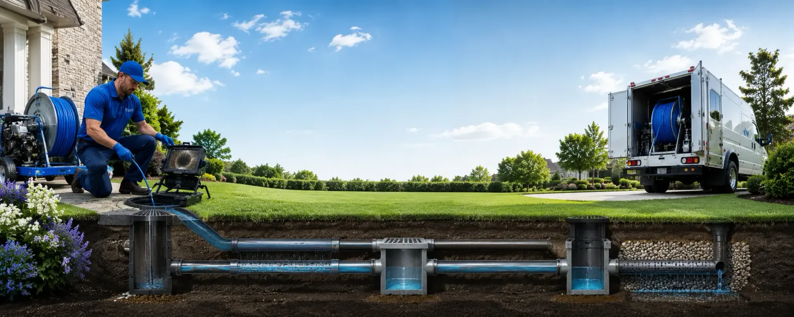 Outdoor drain cleaning information for Sterling City, TX